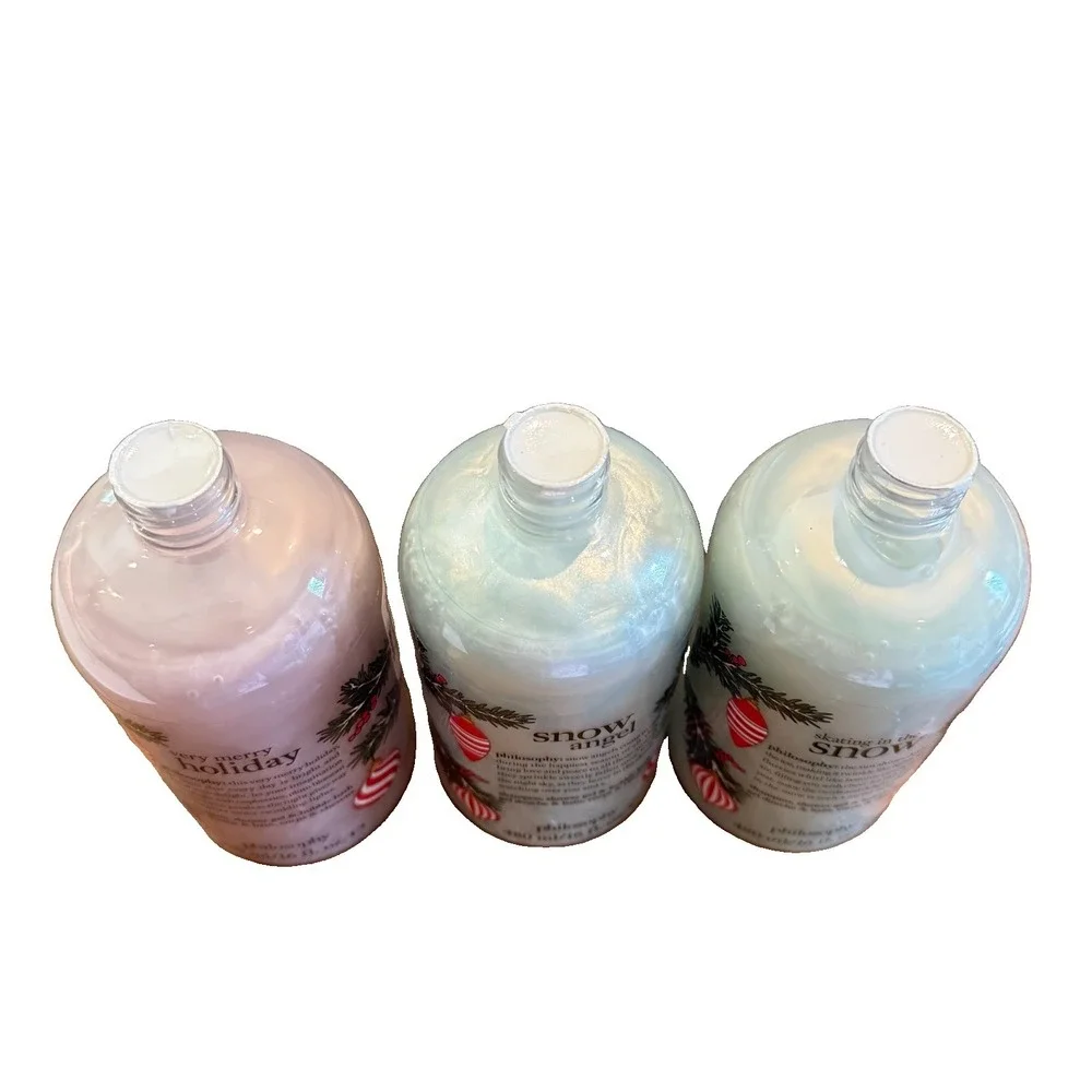 Philosophy Christmas Shower Gel Bundle Snow Angel Skating Very Merry Holiday 3